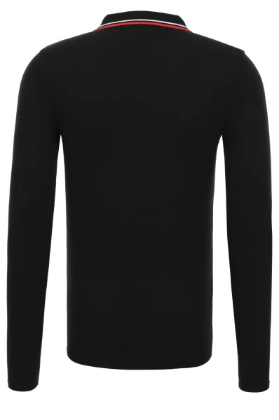Polo T-shirt Hilfiger Denim черен