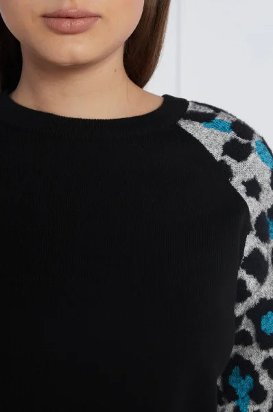 Пуловер JERS_AYLA | Cropped Fit Desigual черен