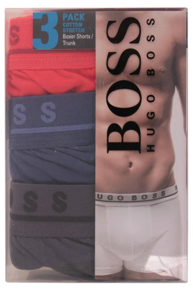3 Pack Boxer shorts BOSS BLACK червен