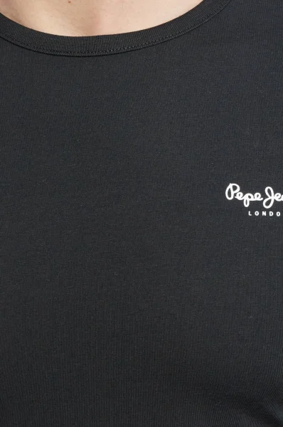 Тениска | Slim Fit Pepe Jeans London черен