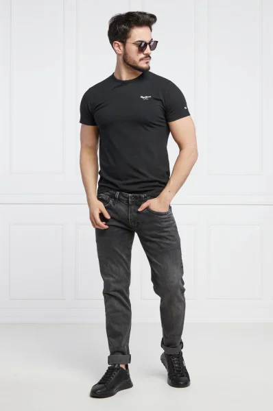 Тениска | Slim Fit Pepe Jeans London черен