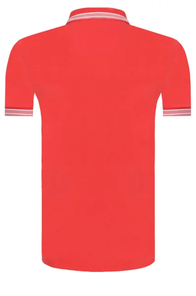 Поло/тениска с яка Paddy BOSS GREEN червен