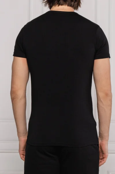 Тениска 2-pack Emporio Armani черен