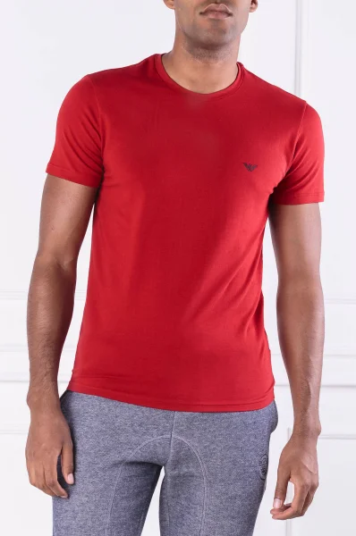 Тениска 2-pack | Regular Fit Emporio Armani червен
