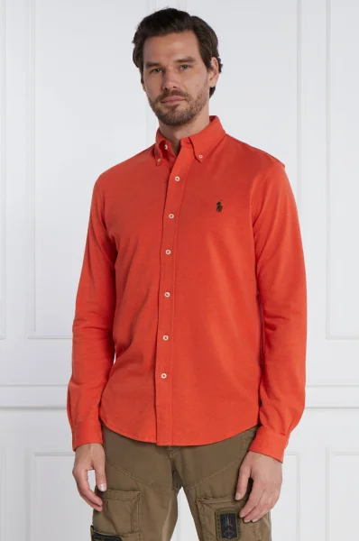 Риза | Regular Fit | pique POLO RALPH LAUREN оранжев