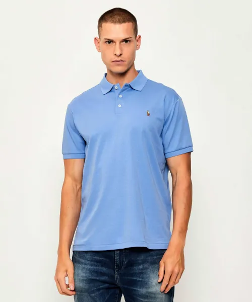 Поло/тениска с яка POLO RALPH LAUREN | небесносин Custom slim fit 710704319