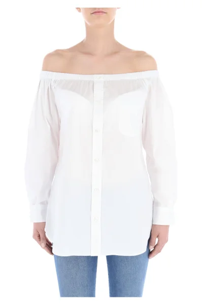 Риза | Regular Fit Emporio Armani бял