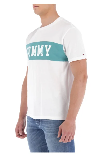 Тениска TJM PANEL LOGO | Regular Fit Tommy Jeans бял