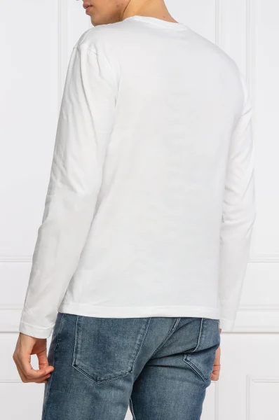 Блуза с дълъг ръкав | Regular Fit Lacoste бял