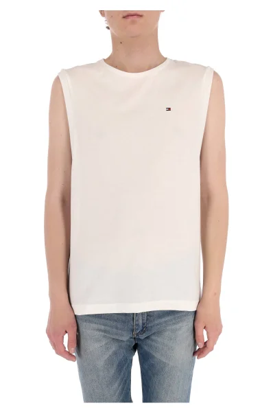 Tank top | Regular Fit Tommy Hilfiger бял
