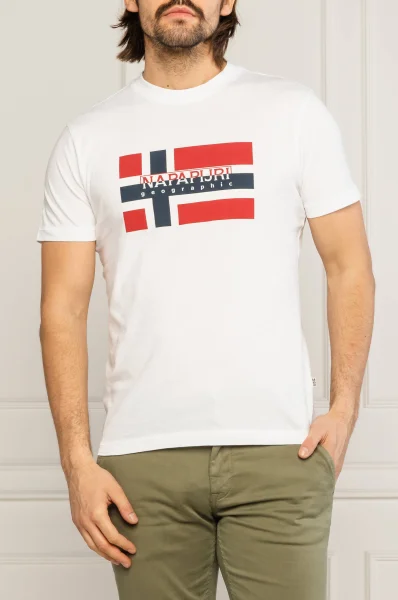 Тениска SOVICO | Regular Fit Napapijri бял