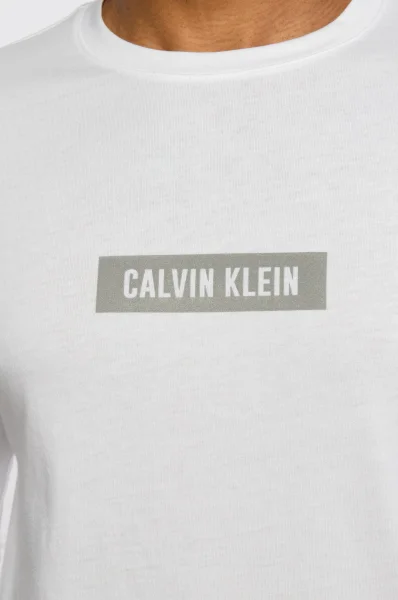 Блуза с дълъг ръкав | Longline Fit Calvin Klein Performance бял