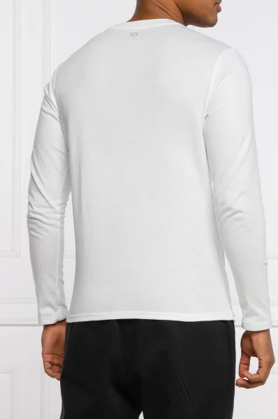 Блуза с дълъг ръкав | Longline Fit Calvin Klein Performance бял