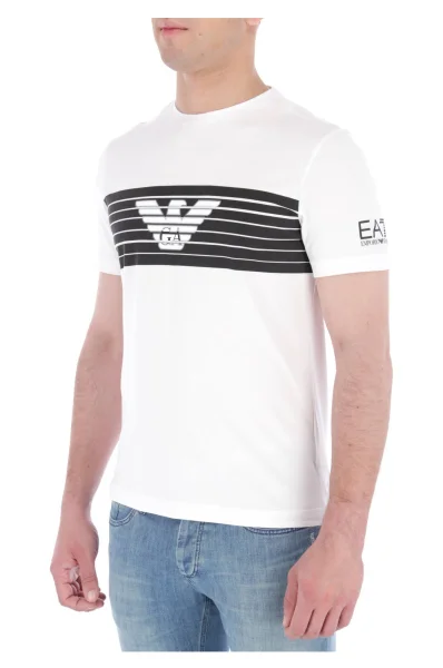 Тениска T-shirt | Regular Fit EA7 бял
