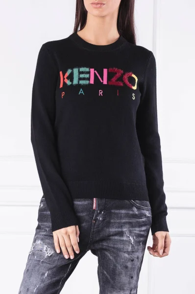 Пуловер classique | Regular Fit Kenzo черен
