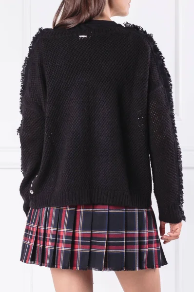 Пуловер | Regular Fit Liu Jo черен