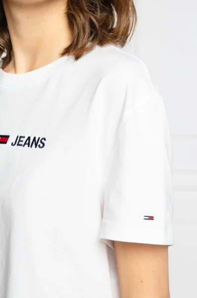Тениска | Loose fit Tommy Jeans бял