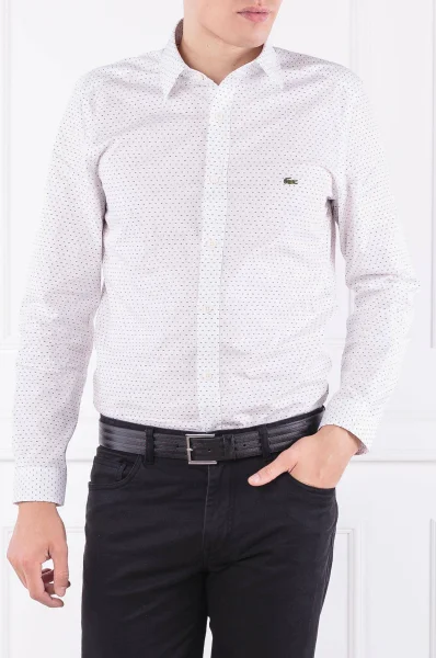 Риза | Slim Fit Lacoste бял