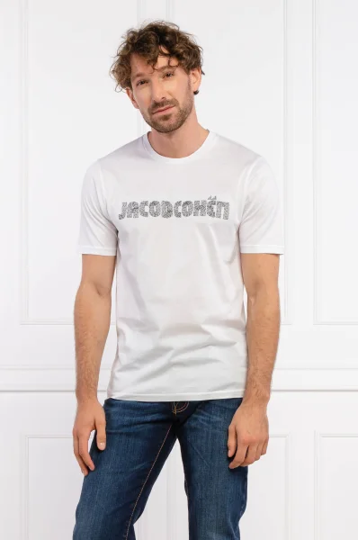 Тениска | Regular Fit Jacob Cohen бял