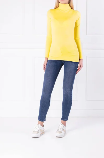 Блуза с поло яка DOGMA | Slim Fit MAX&Co. жълт