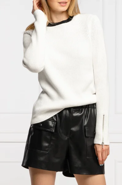 Пуловер Saeed | Regular Fit HUGO бял