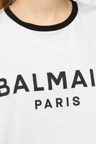 Тениска | Cropped Fit Balmain бял