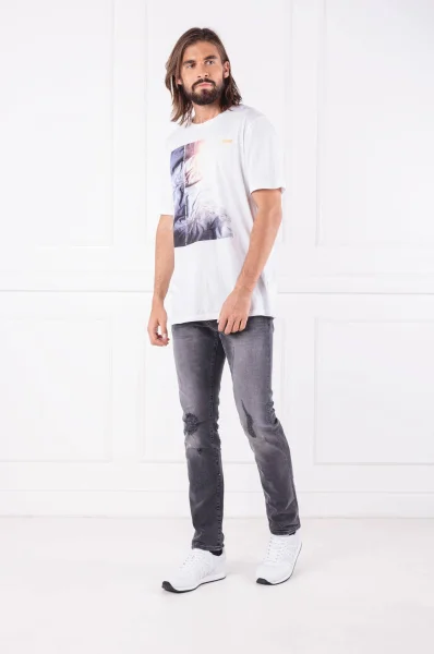 Тениска Troupe 1 | Regular Fit BOSS ORANGE бял