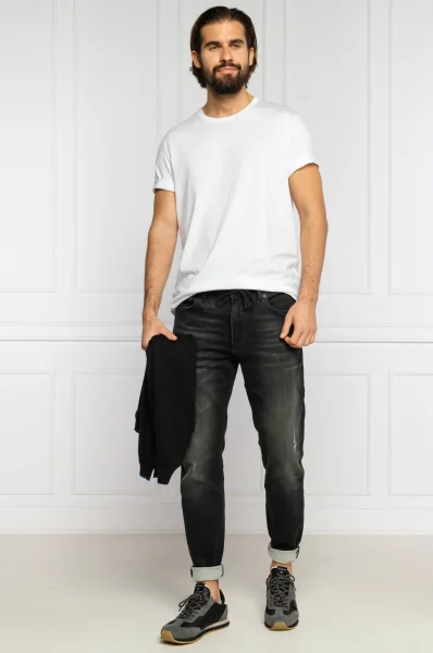 Тениска Tiburt33 | Regular Fit BOSS BLACK бял