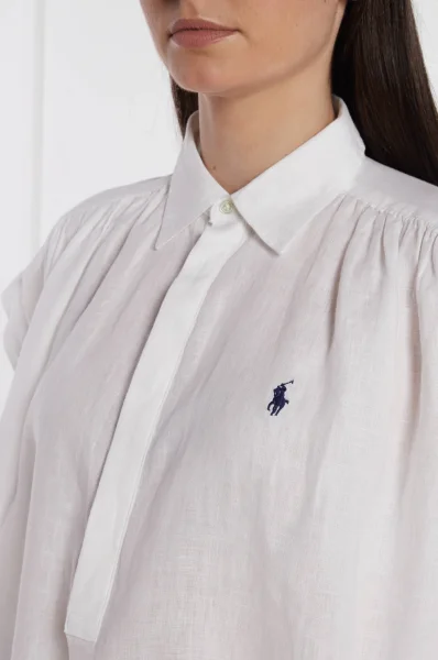 Ленена риза | Relaxed fit POLO RALPH LAUREN бял