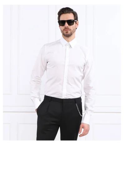 Риза | Slim Fit Dolce & Gabbana бял