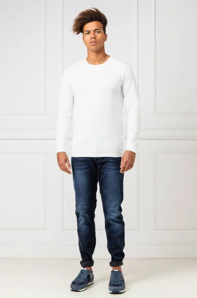 Блуза с дълъг ръкав Orginal | Slim Fit Pepe Jeans London бял