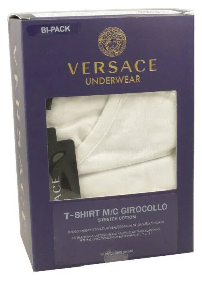 Тениска 2-pack | Regular Fit Versace бял