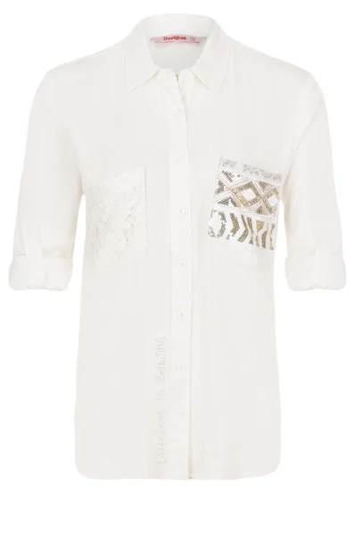 Exotic White Shirt Desigual бял