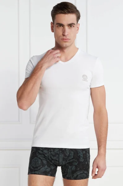 Тениска | Regular Fit | stretch Versace бял