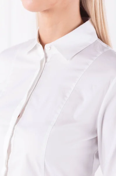 Риза Elidi | Regular Fit HUGO бял