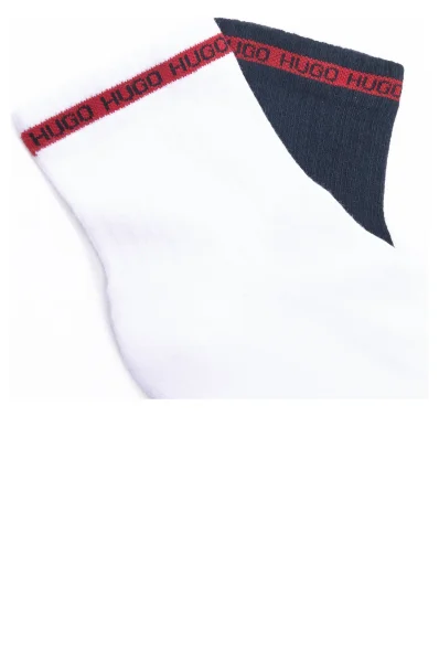 Чорапи 2-pack 2P SH RIB TAPE CC Hugo Bodywear бял