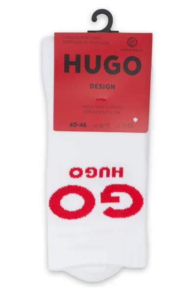 Чорапи QS RIB SLOGAN CC Hugo Bodywear бял