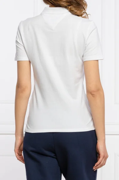 Поло/тениска с яка ORIGINAL | Regular Fit Tommy Jeans бял