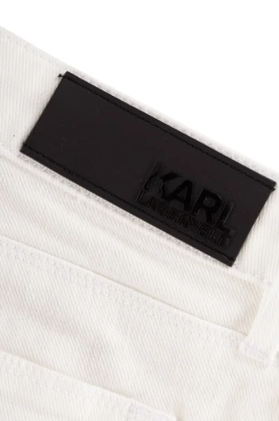 Fringe Detail Jeans Karl Lagerfeld бял