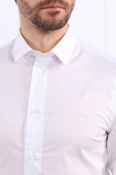 Риза | Slim Fit Trussardi бял