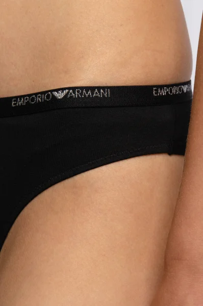 Бикини stringi 2-pack Emporio Armani черен
