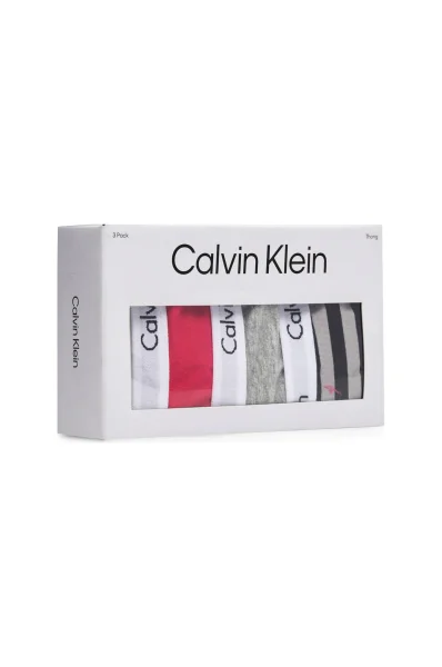 Бикини stringi 3-pack Calvin Klein Underwear розов