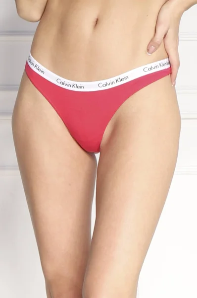 Бикини stringi 3-pack Calvin Klein Underwear розов