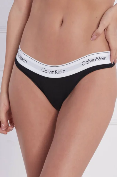 Бикини TANGA Calvin Klein Underwear черен
