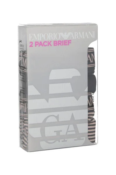 Бикини 2-pack Emporio Armani черен