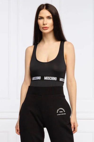 Боди | Slim Fit Moschino Underwear черен