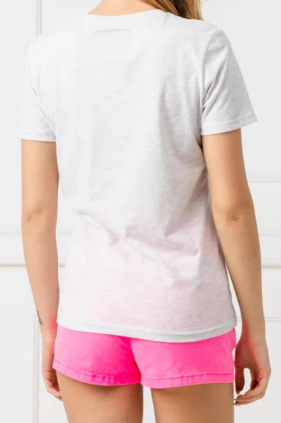 Тениска VINTAGE LOGO CARNIVAL SEQUIN ENTRY | Regular Fit Superdry сив