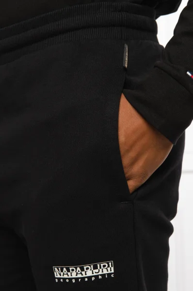 Спортен панталон M-BOX | Regular Fit Napapijri черен