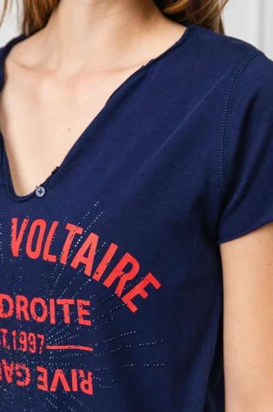 Тениска tunisien mc blason | Regular Fit Zadig&Voltaire тъмносин
