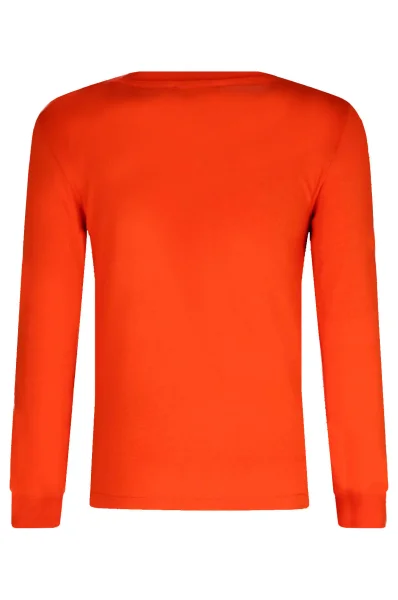 Блуза с дълъг ръкав | Regular Fit Diesel оранжев